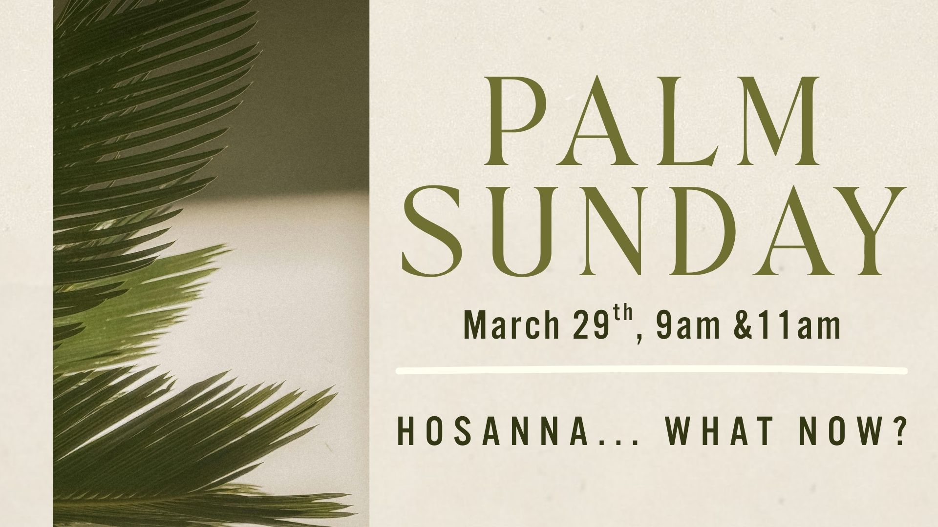 Palm Sunday